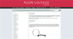 Desktop Screenshot of blog.roopevintage.com